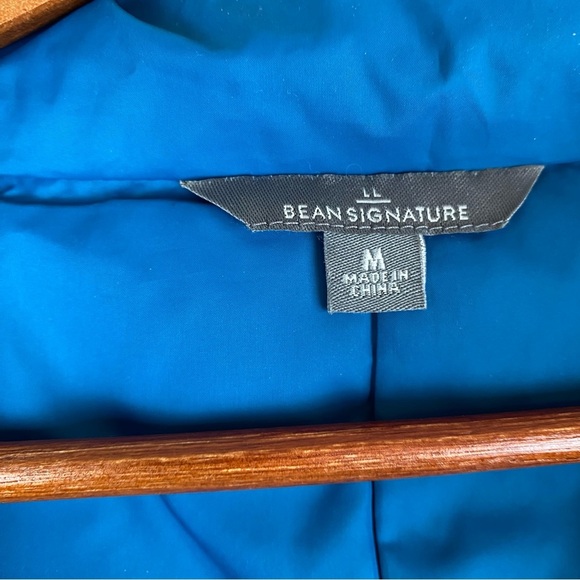 LL Bean Signature Hooded Quilted Down Vest - Picture 3 of 7